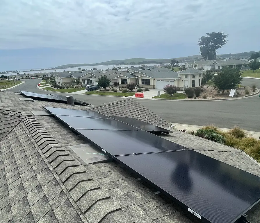 solar-panels-neighborhood Solar Energy. Installed Solar Panels.